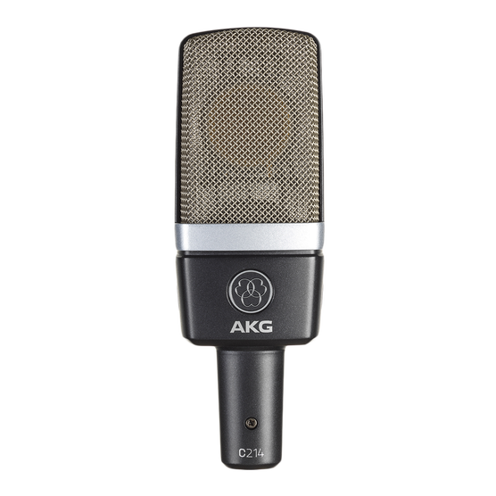 MICROFONO DE ESTUDIO PROFESIONAL AKG C214