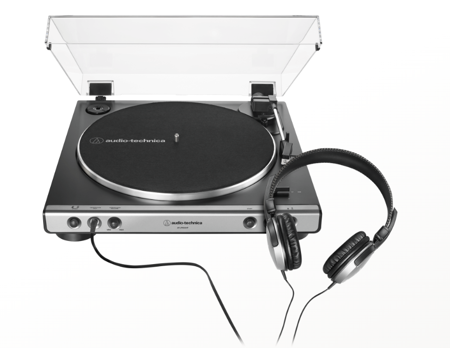 TORNAMESA CON AUDIFONO AUDIOTECHNICA AT-LP60XHP-GM