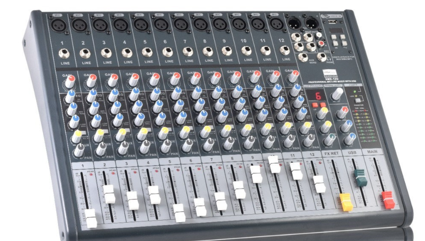 MIXER DE 12 CANALES CON DSP MP3/USB DREAMSOUND  XMX-12U