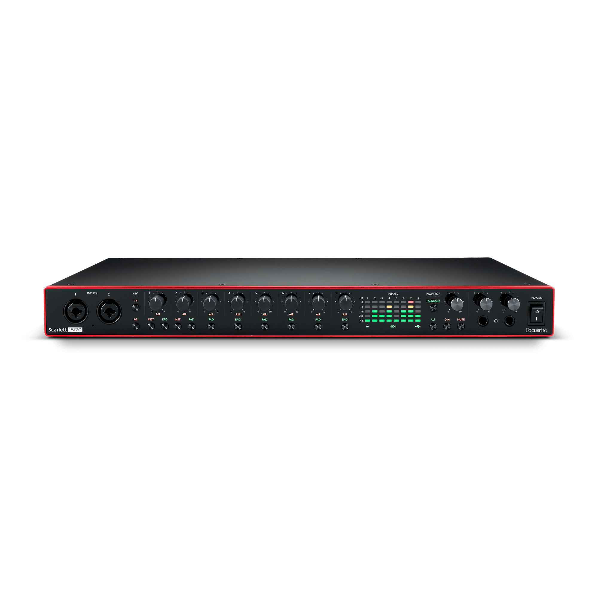 INTERFAZ DE AUDIO DE 18E/20S 3RD GEN FOCUSRITE SCARLETT 18i20 (3RD GEN)