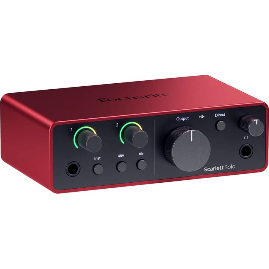 INTERFAZ DE AUDIO 3RD GEN USB FOCUSRITE SCARLETT SOLO (4RD GEN)