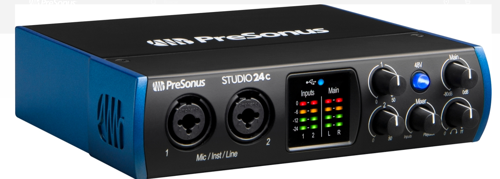 INTERFAZ DE AUDIO 2 CANALES PRESONUS STUDIO24C