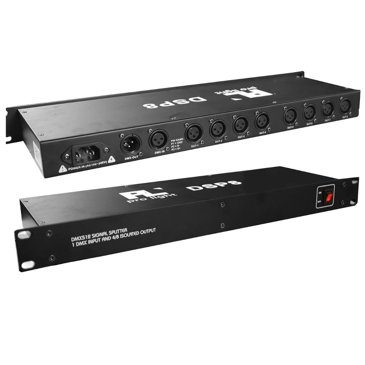 SPLITTER DE 8 VIAS DMX PRO LIGHT DSP8