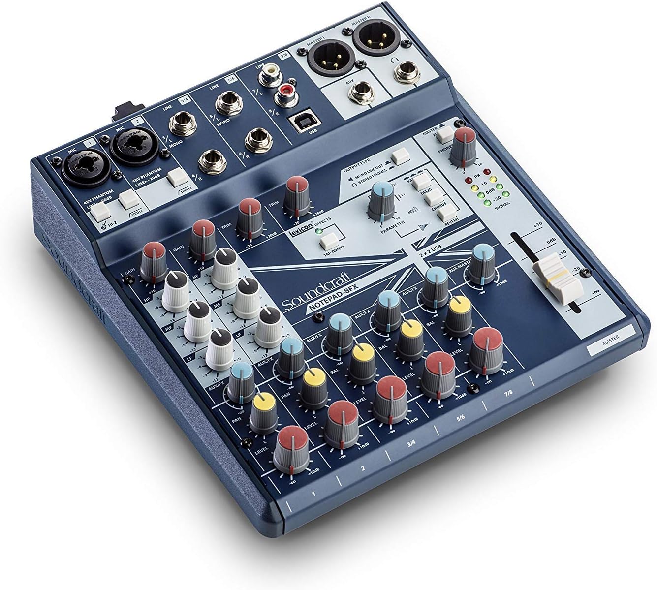 CONSOLA DE 8CH CON EFECTOS SOUNDCRAFT NOTEPAD-8FX