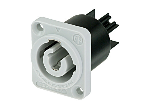 CONECTOR POWERCON CHASIS GRIS NEUTRIK-NAC3MPB-1