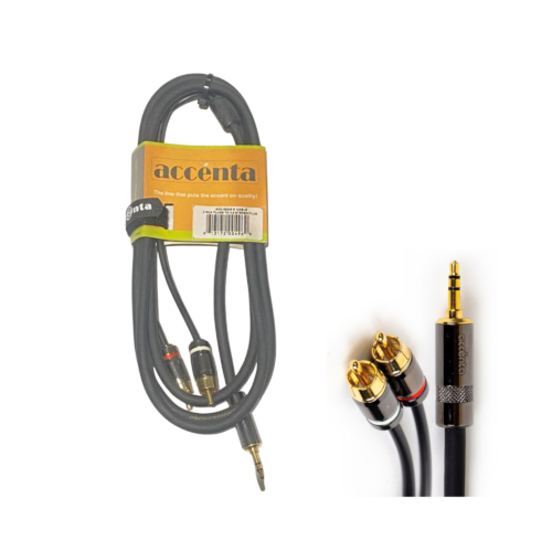 EXTENSION DE 2 RCA A PLUG 1/8 LISA.