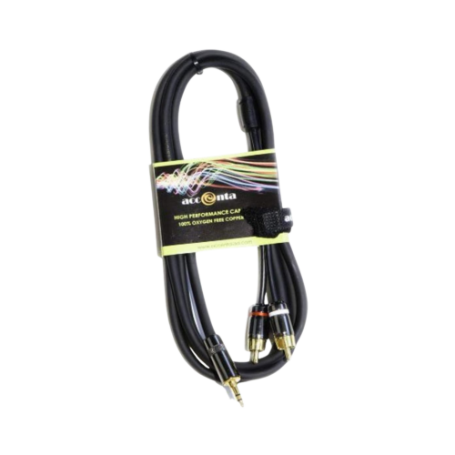 EXTENSION DE 2 RCA A PLUG 1/8 LISA.