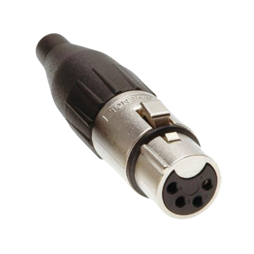 CONECTOR XLR 4 PINES HEMBRA.