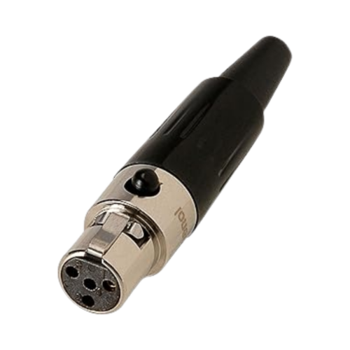 CONECTOR MINICANON HEMBRA 4PINES.