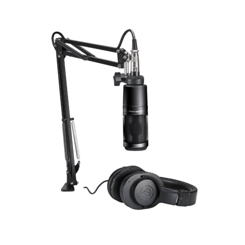 KIT MICROFONO AUDIFONO Y BASE AUDIOTECHNICA.