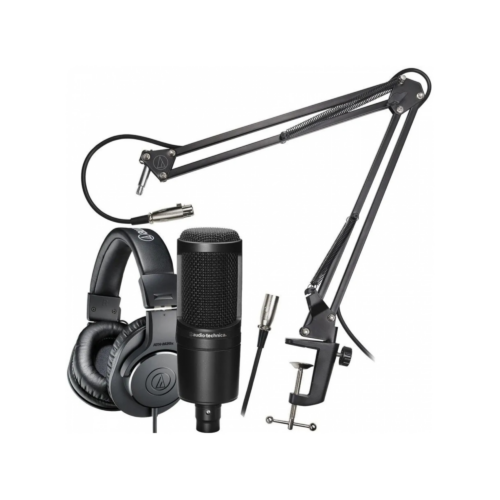 KIT MICROFONO AUDIFONO Y BASE AUDIOTECHNICA.