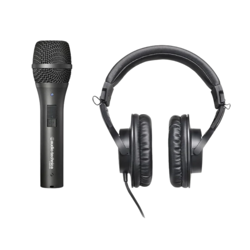 KIT DE AUDIFONO M20X CON MIC USB AUDIOTECHNICA.