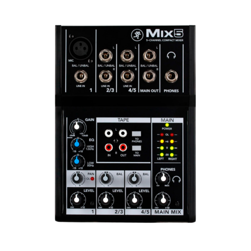 CONSOLA DE 5 CHS MACKIE.