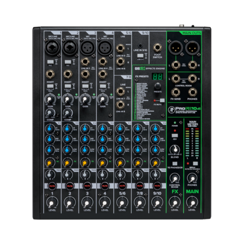 CONSOLA MEZCLADORA 10 CANALES/EFECTOS USB MACKIE.