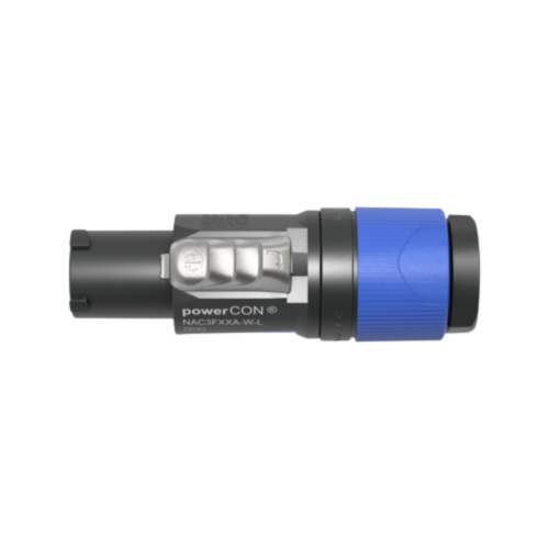 CONECTOR POWERCON NEUTRIK AZUL.