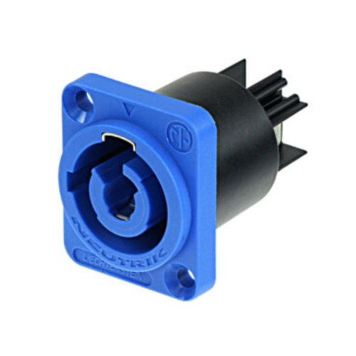 CONECTOR POWERCON CHASIS AZUL NEUTRIK.