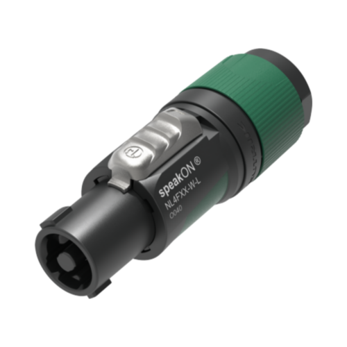 CONECTOR SPEAKON 4 PINES VERDE OSCURO