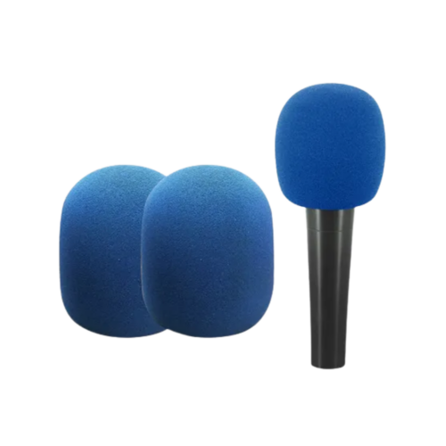 ESPUMA PARA MIC AZUL X 2 UNIDADES.