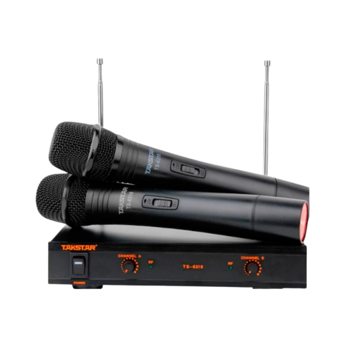 SISTEMA INALAMBRICO DOBLE DE MANO VHF TAKSTAR.