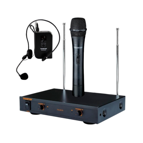 SISTEMA INALAMBRICO DOBLE MANO/DIADEMA VHF TAKSTAR