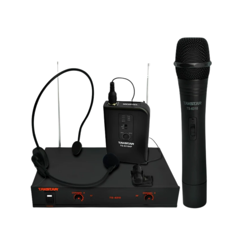 SISTEMA INALAMBRICO DOBLE MANO/DIADEMA VHF TAKSTAR