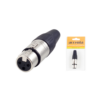 CONECTOR XLR HEMBRA NIQUEL.