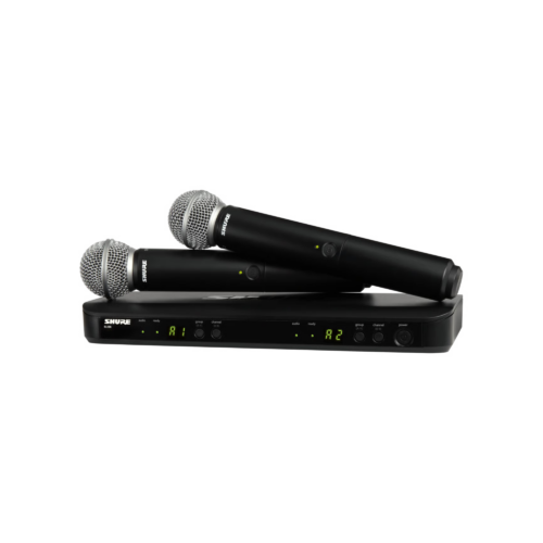 SISTEMA INALAMBRICO DUAL MANO SM58 SHURE.