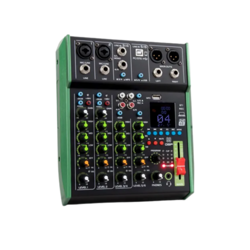 CONSOLA DE 4 CANALES CON INTERFAZ FUGUE.
