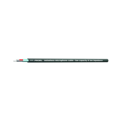 CABLE ESTEREO DELGADO NEGRO PROEL.