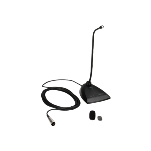 MICROFONO CUELLO DE GANSO CON BASE SHURE.