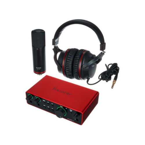 SCARLETT 2i2 STUDIO (4TH GEN)-FOCUSRITE-2 KIT GRABACION CON INTERFAZ USB FOCUSRITE.